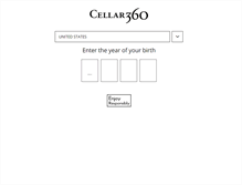 Tablet Screenshot of cellar360.com